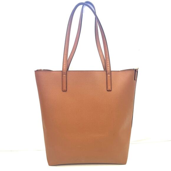 Michael Kors Camel Tan Saffiano Leather Haley Large Tote Bag Purse - Picture 3 of 11